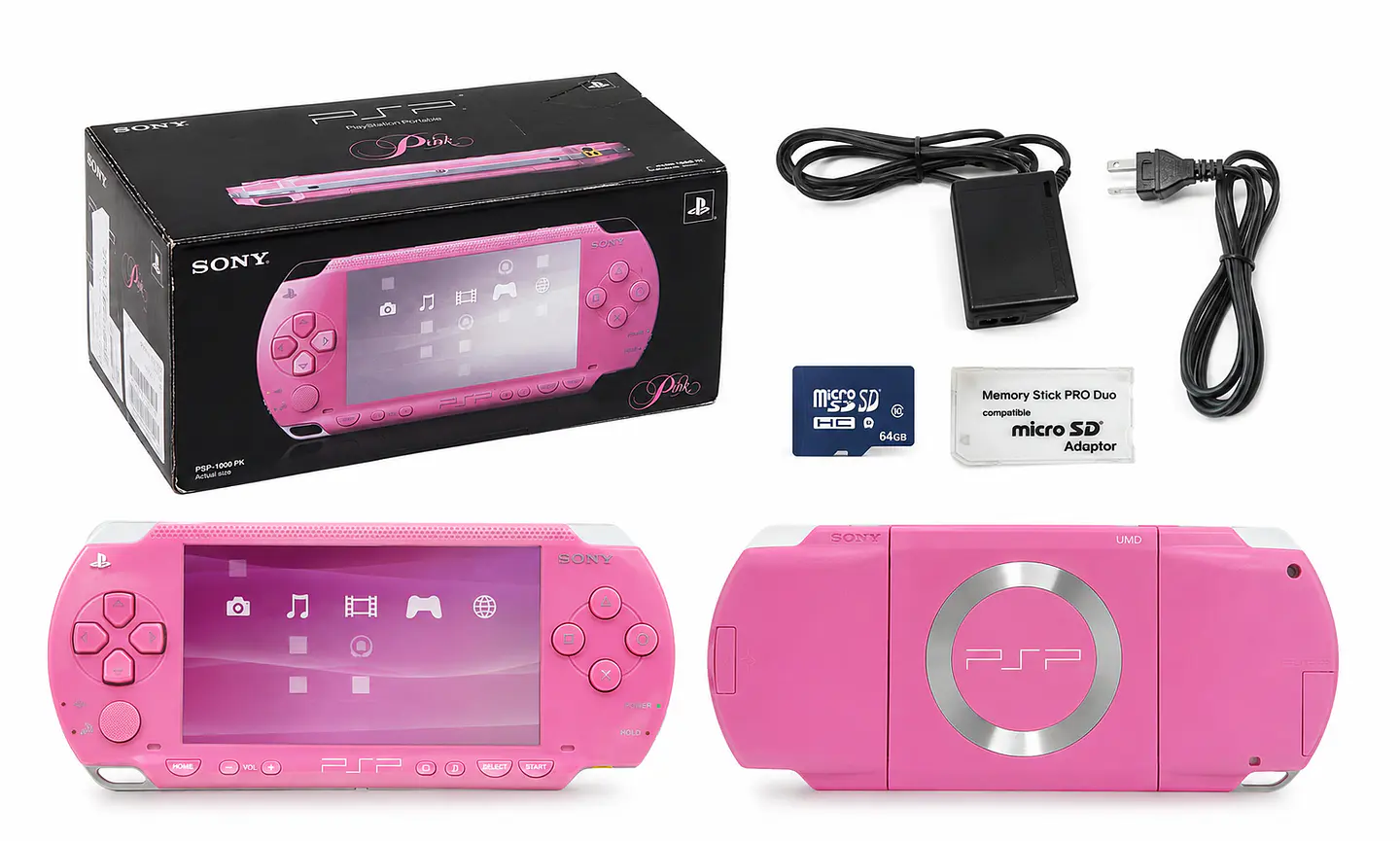 Consola PSP Pink Edition Modelo 1000 Liberada – CIB + Micro SD 64GB 1