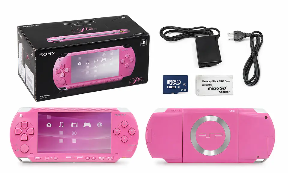 Consola PSP Pink Edition Modelo 1000 Liberada – CIB + Micro SD 64GB 1