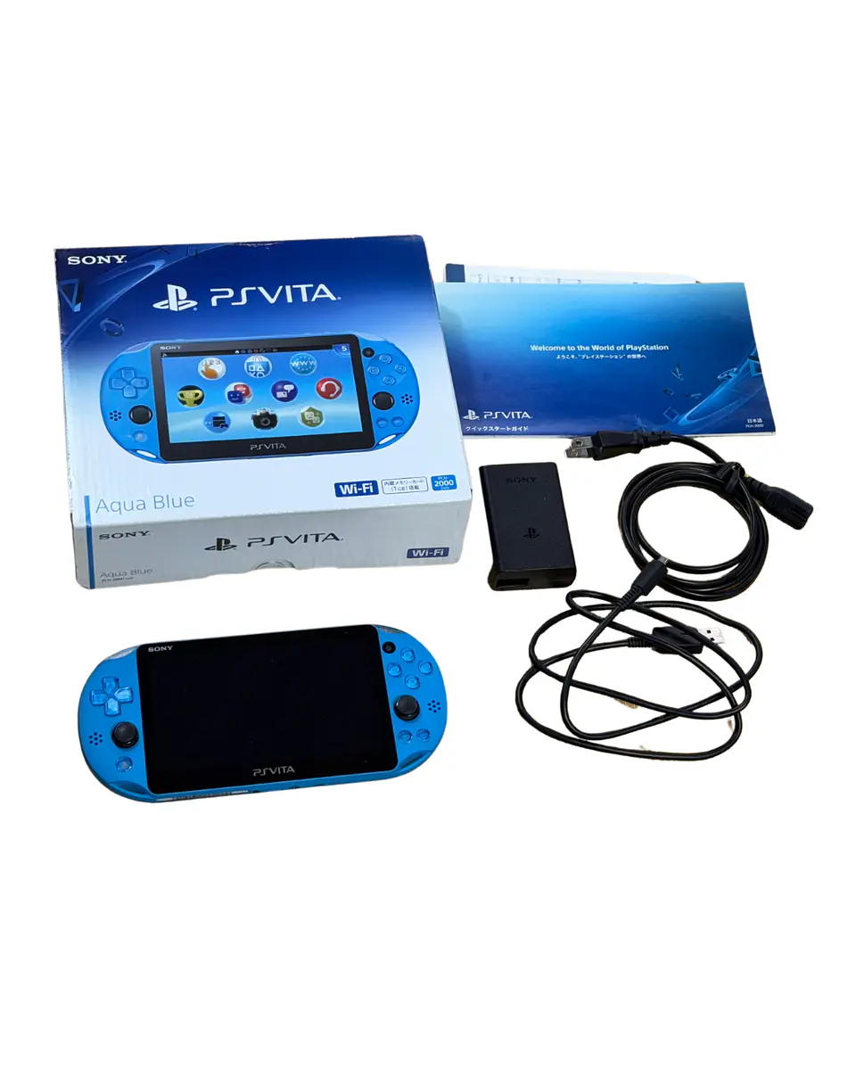 Consola PS Vita Slim Aqua Blue Liberada – CIB + Micro SD 64GB 2
