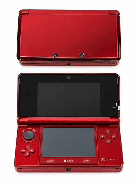 Consola Nintendo 3DS Roja Brillante Original – Solo Consola