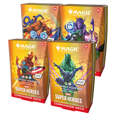 Magic: The Gathering – Marvel Super Heroes Commander Decks Collector’s Edition (Set de 4) (Inglés)