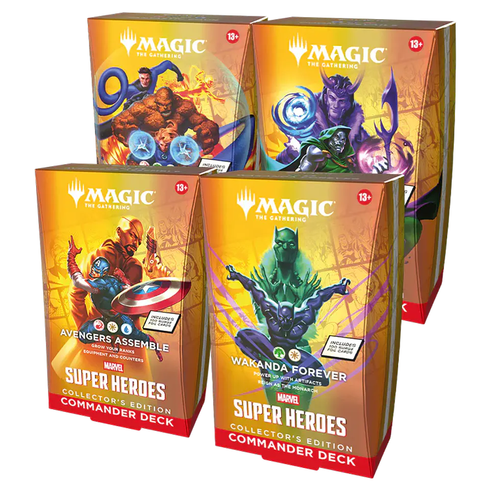 Magic: The Gathering – Marvel Super Heroes Commander Decks Collector’s Edition (Set de 4) (Inglés) 1