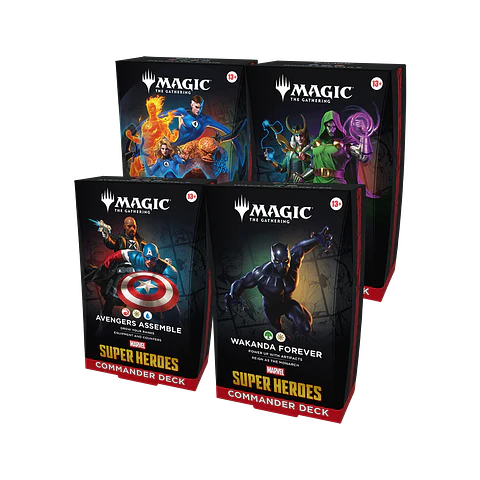 Magic: The Gathering – Marvel Super Heroes Commander Decks (Set de 4) (Inglés) (PREVENTA)