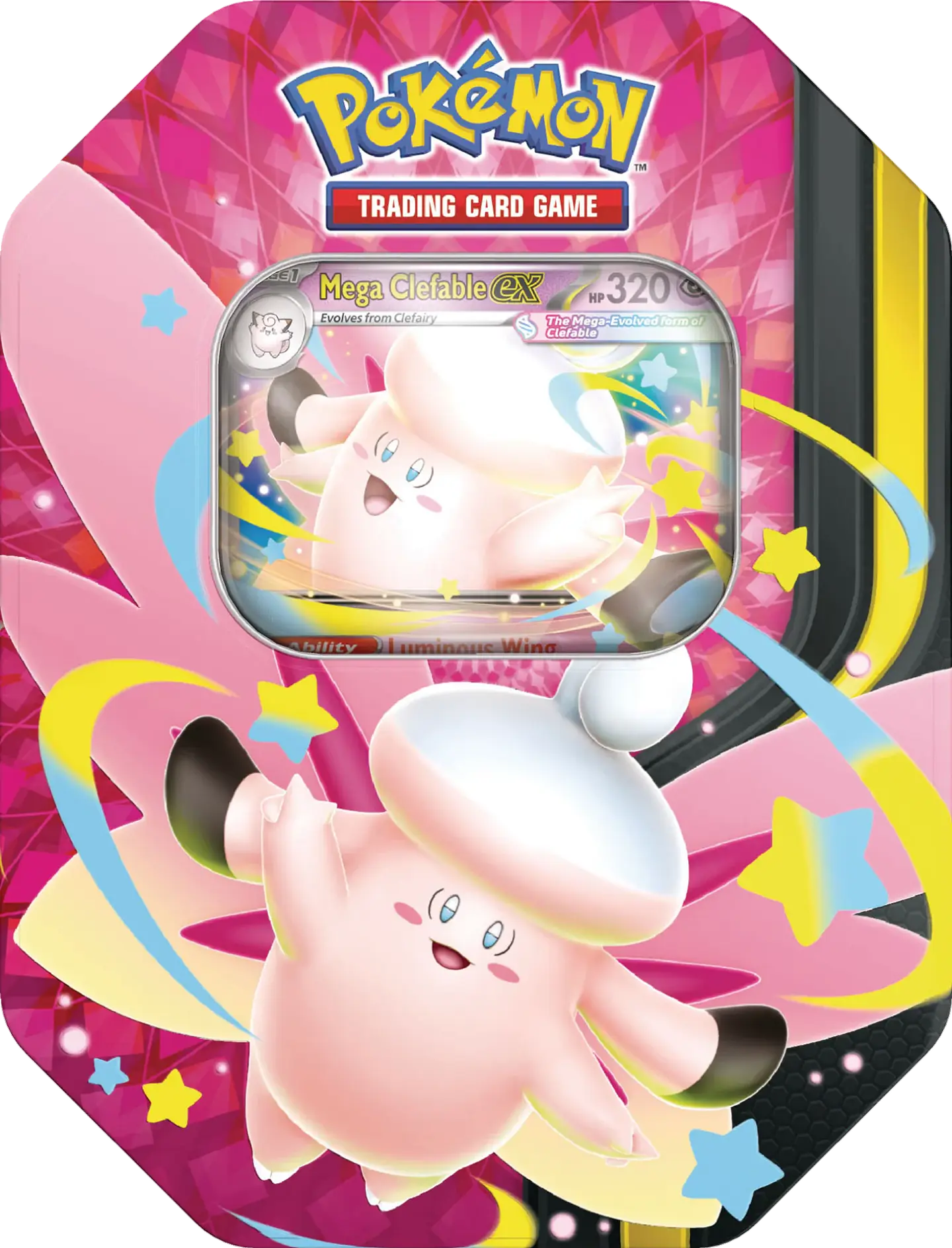 Pokémon TCG Mega Moonlit Tin Gengar/Clefable Inglés (PAR)- COPIA 5