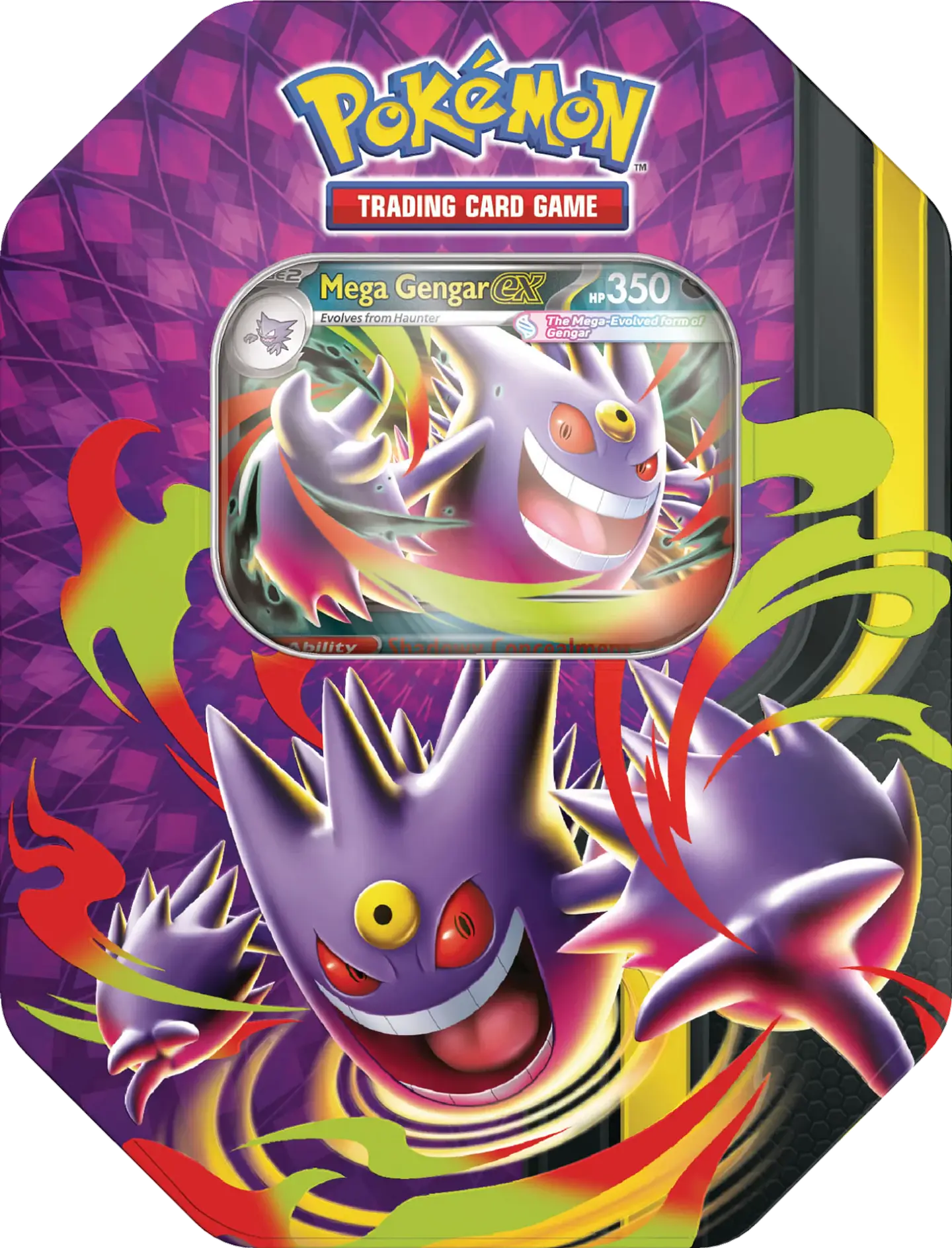 Pokémon TCG Mega Moonlit Tin Gengar/Clefable Inglés (PAR)- COPIA 3