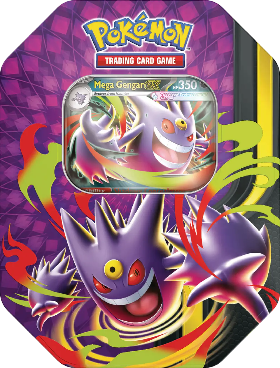 Pokémon TCG Mega Moonlit Tin Gengar/Clefable Inglés (PAR)- COPIA 3