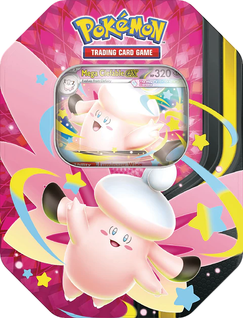 Pokémon TCG Mega Moonlit Tin Clefable Inglés