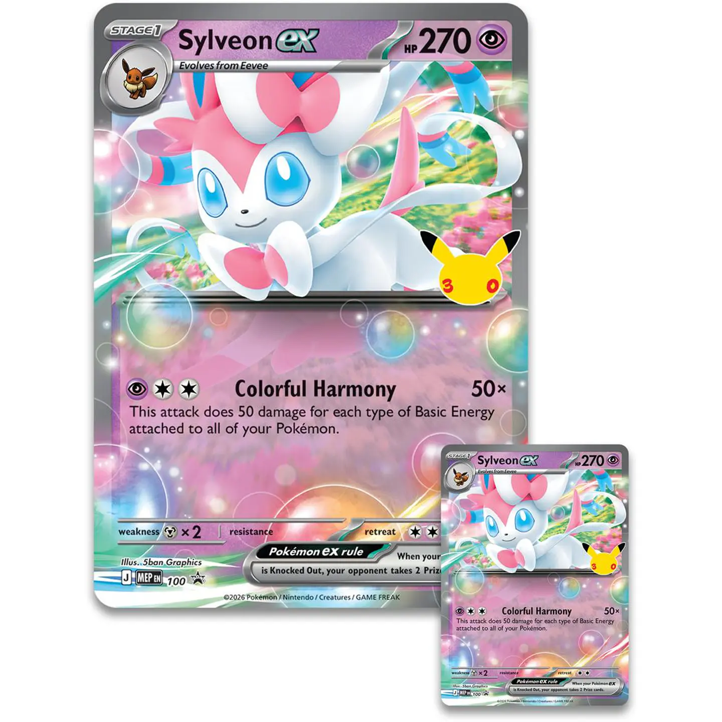 Pokémon TCG 30th Celebration Sylveon ex Box (Español) 2