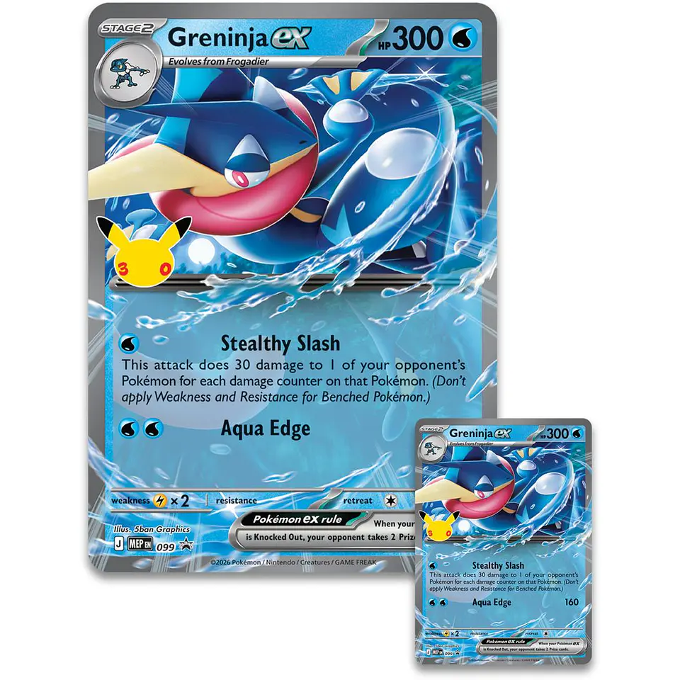 Pokémon TCG 30th Celebration Greninja ex Box (Inglés) 3