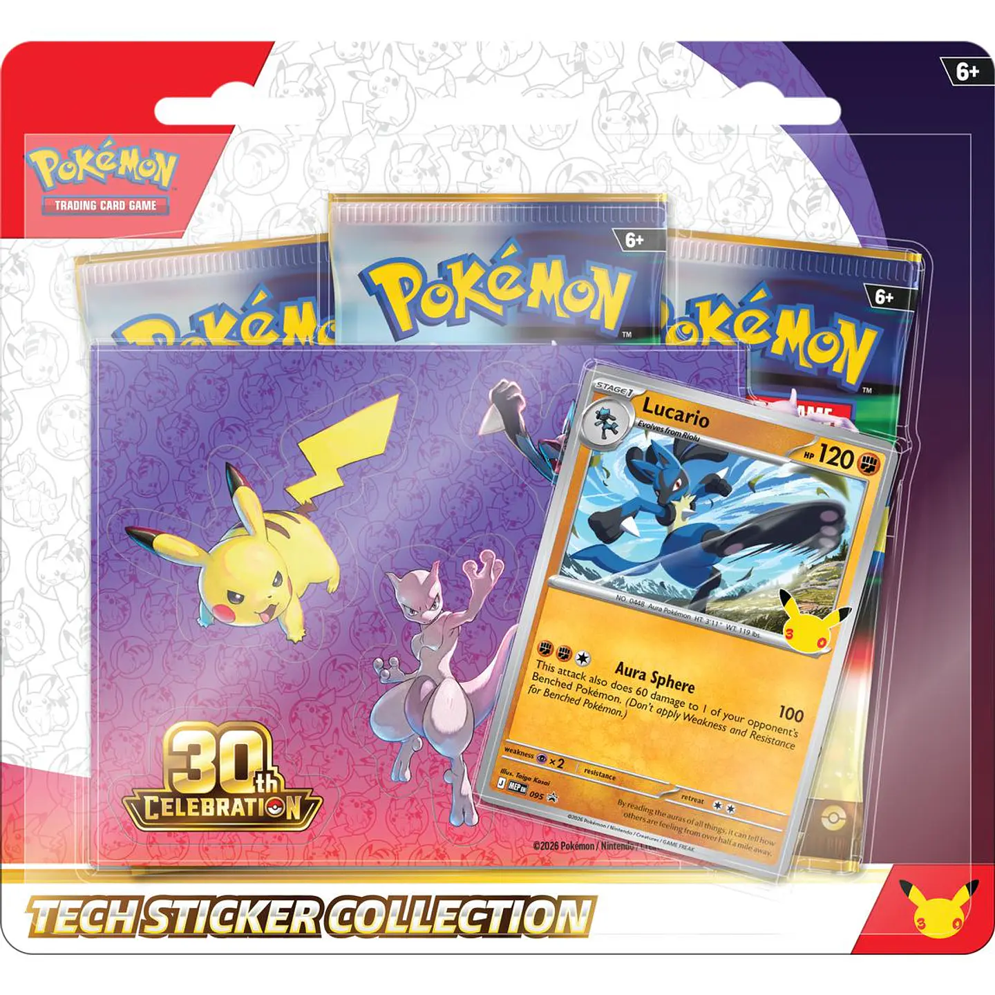 Pokémon TCG 30th Tech Sticker Lucario (Inglés) 1