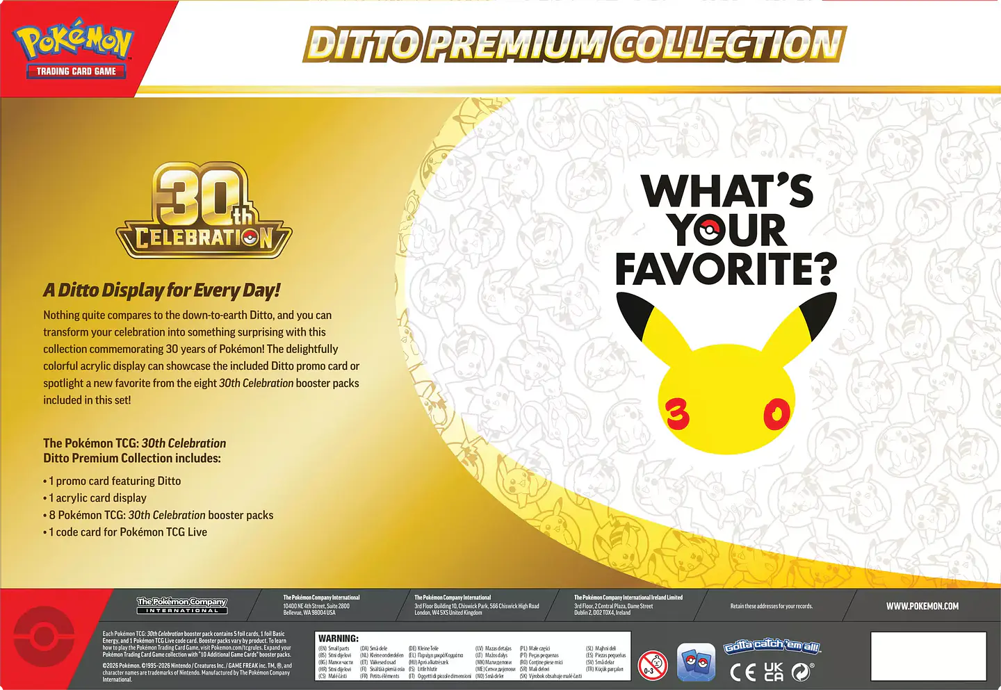 Pokémon TCG: 30th Celebration Ditto Premium Collection (INGLÉS) 3
