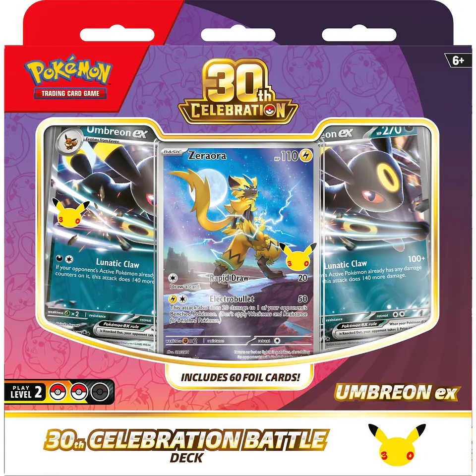 Pokémon TCG: 30th Celebration Battle Deck Umbreon ex (ESPAÑOL) 1