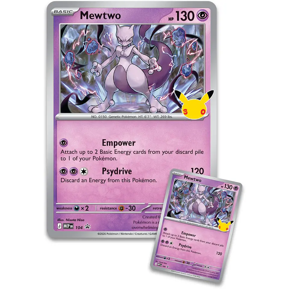 Pokémon TCG: 30th Celebration Mewtwo Figure Collection (INGLÉS) 3