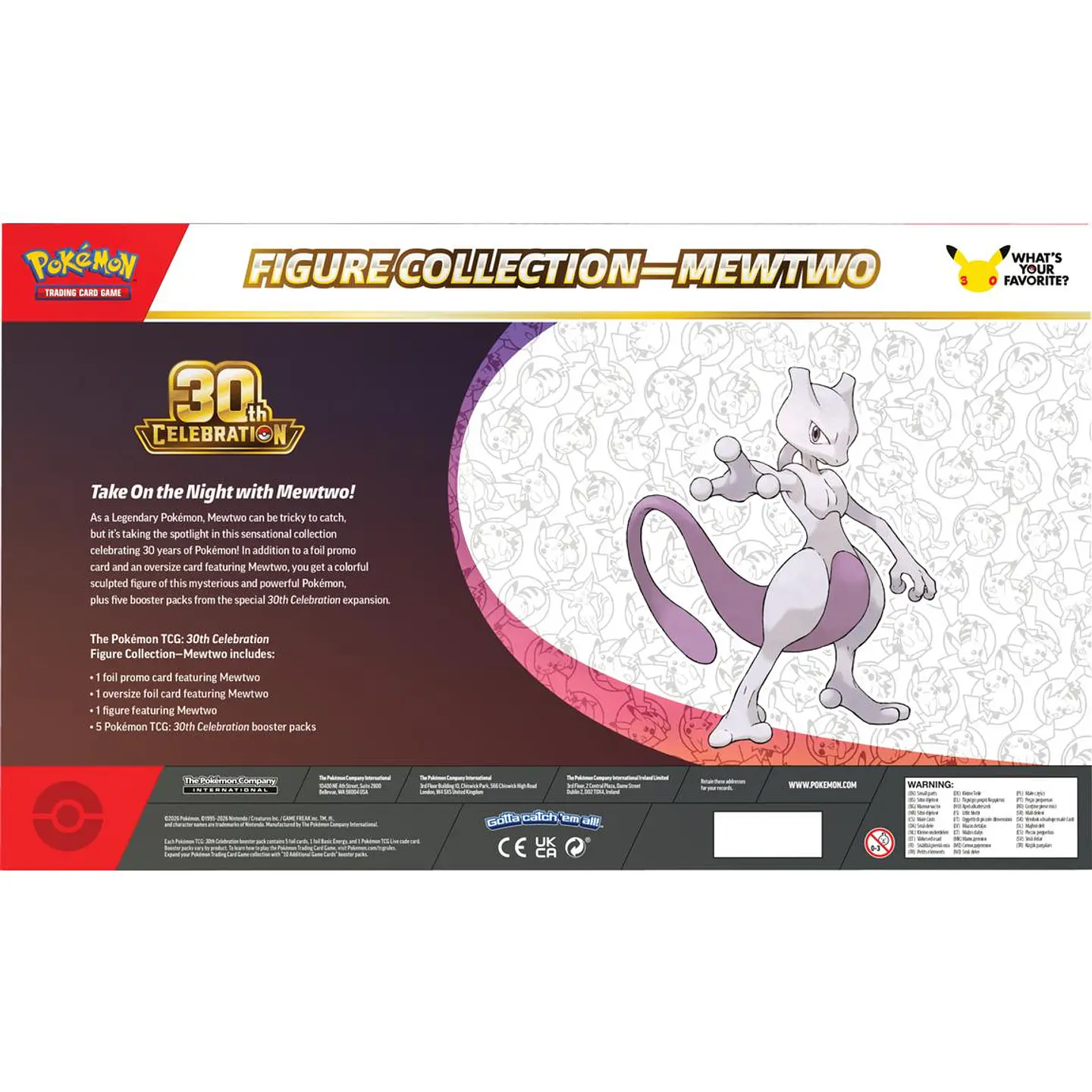 Pokémon TCG: 30th Celebration Mewtwo Figure Collection (ESPAÑOL) 2