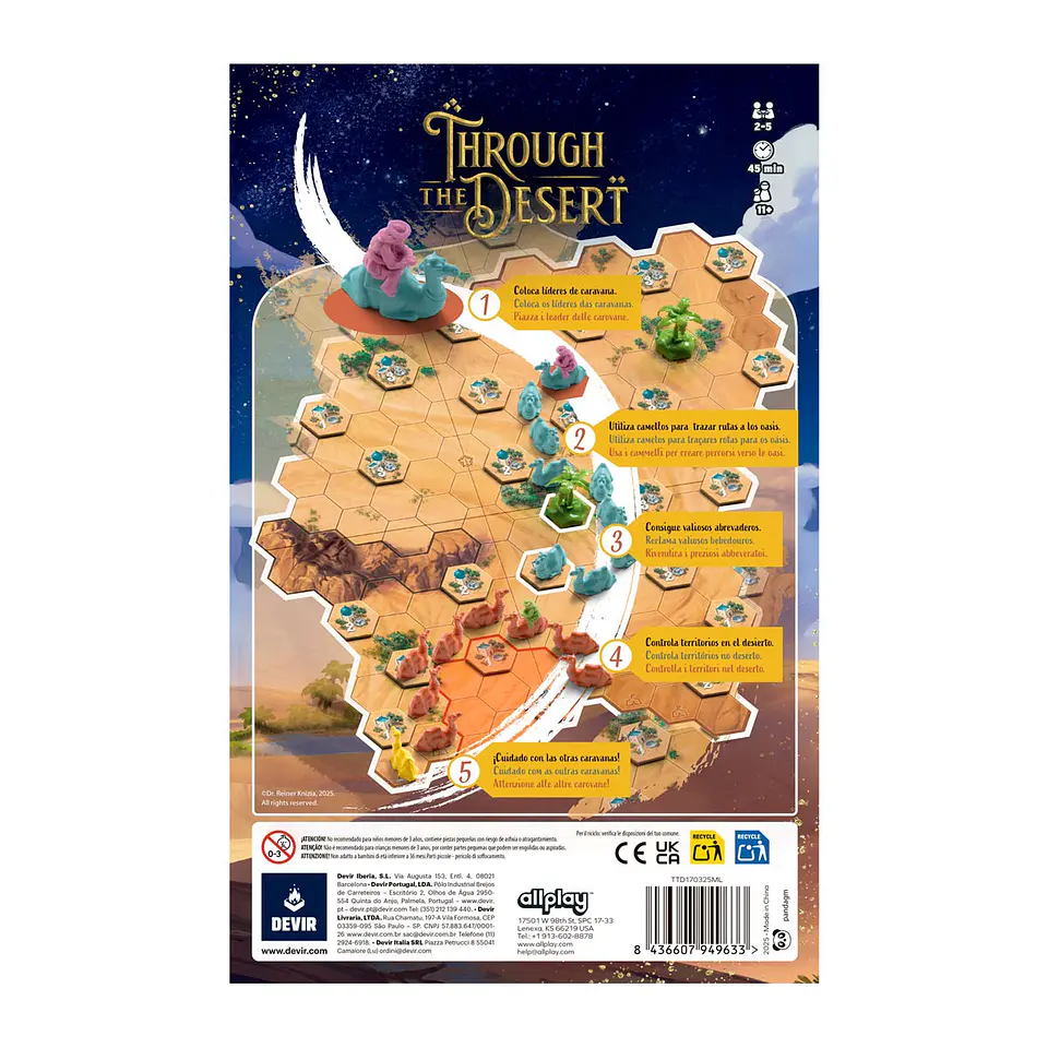 Through the Desert (Español) Juego de Mesa 3