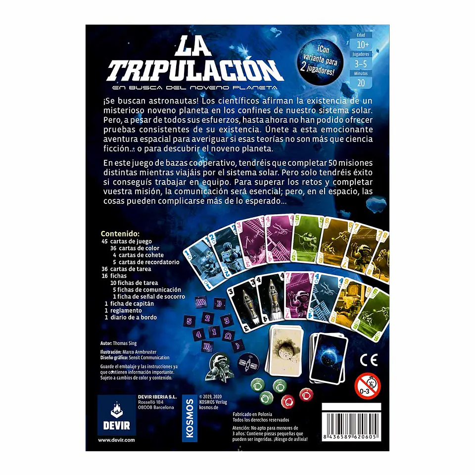 La Tripulación: En Busca del Noveno Planeta (Español) Juego de Mesa 4