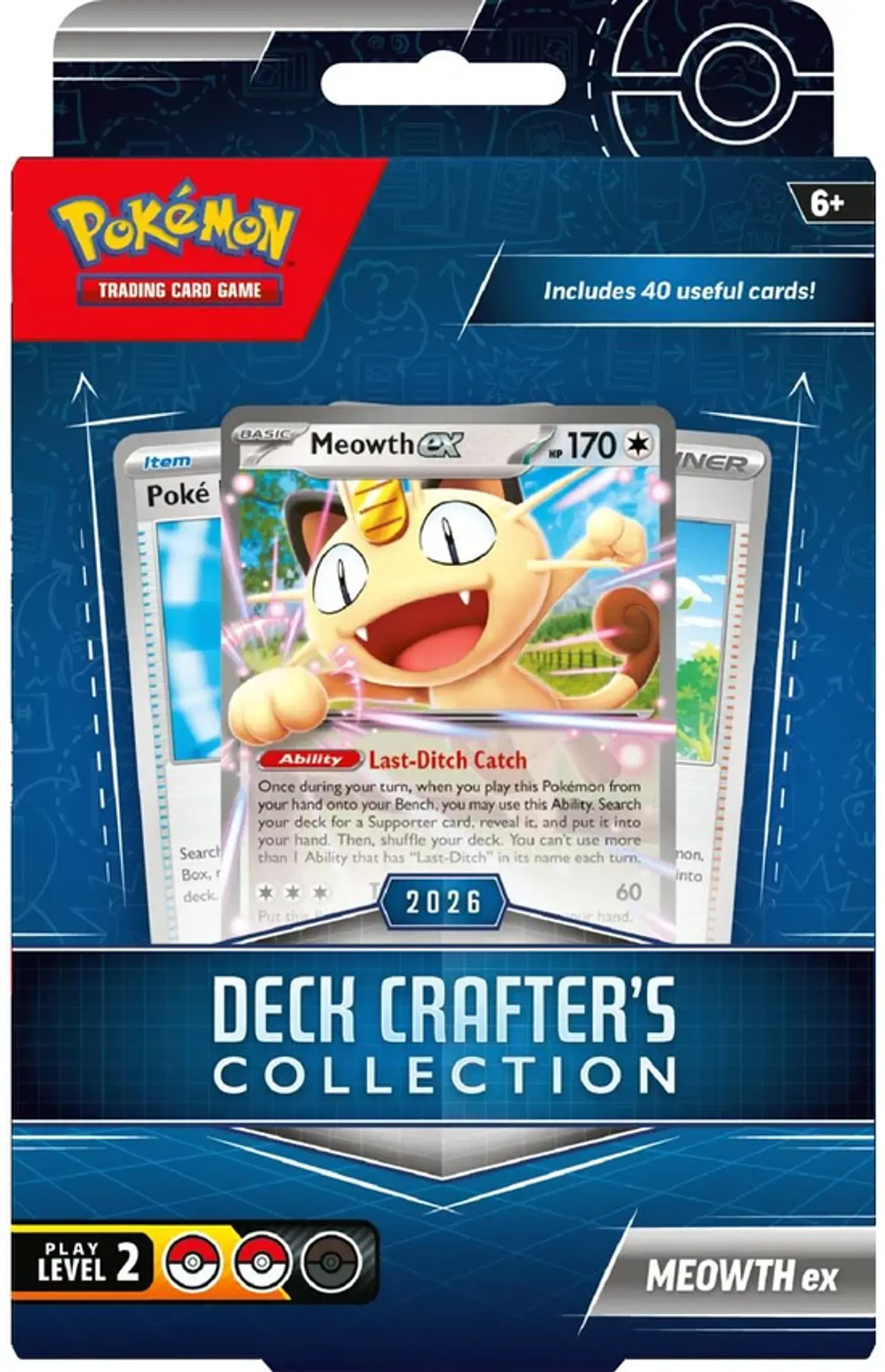 Pokémon TCG: Deck Crafter's Collection 2026 – Meowth ex – Inglés 2