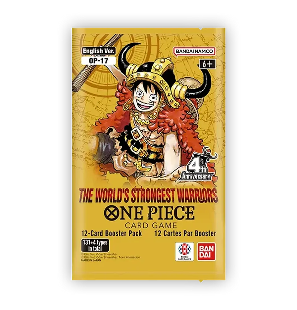(PREVENTA) One Piece Card Game OP17: The World’s Strongest Warriors [ENG] – Booster Box 2