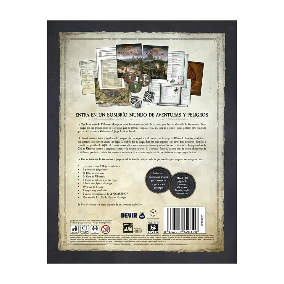 Warhammer Fantasy Roleplay – Caja de Iniciación 2