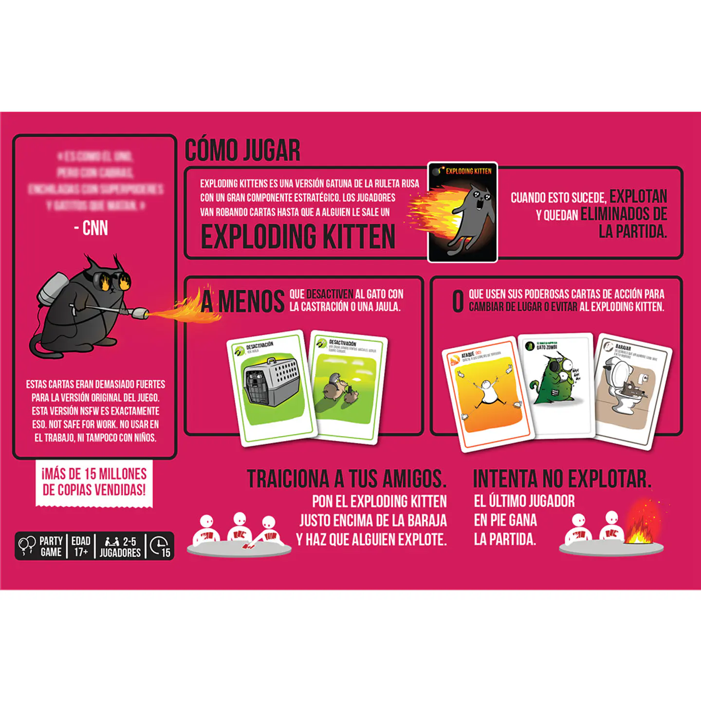 Exploding Kittens: NSFW Edition 3.0 (Pink) 2