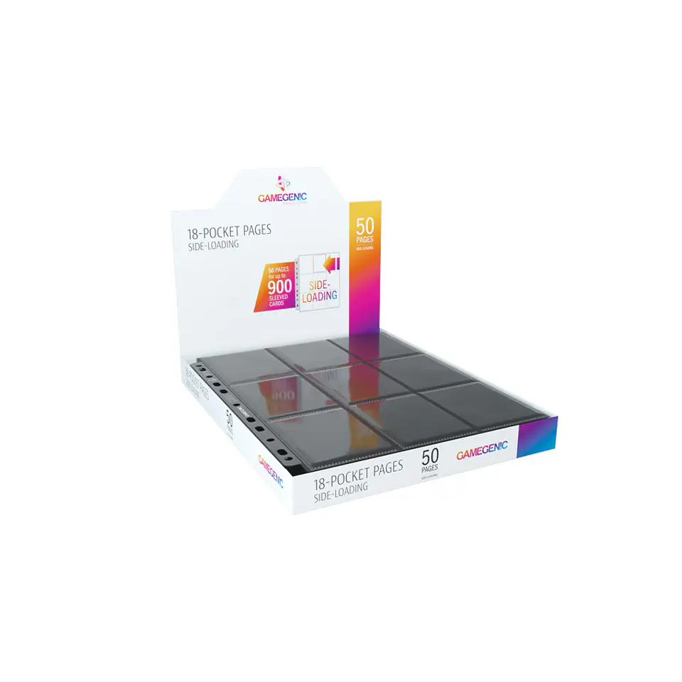 Gamegenic Essential Line – Sideloading 18-Pocket Pages Display Black 1