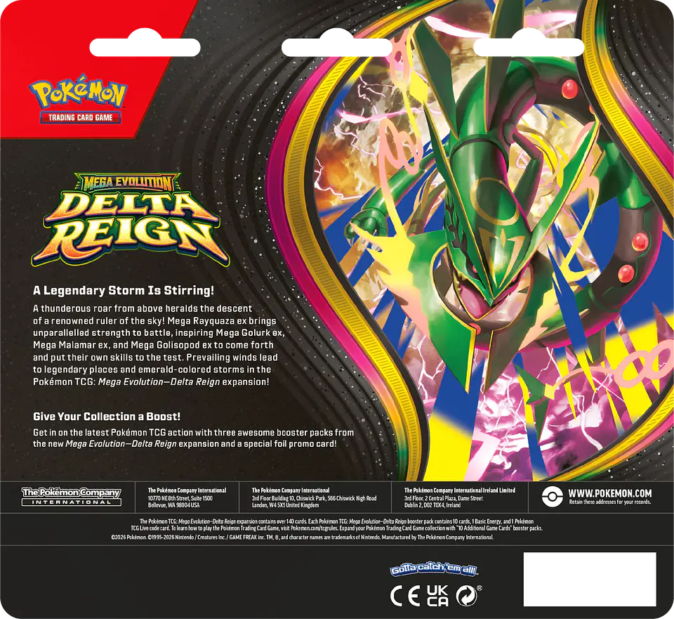 POKÉMON TCG DELTA REIGN 3 PACK BLISTER (ESPAÑOL) PREVENTA 3