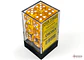 Chessex Dice Block – Translucent Yellow/White 16mm D6 (12 Dados) - Miniatura 1