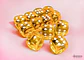 Chessex Dice Block – Translucent Yellow/White 16mm D6 (12 Dados) - Miniatura 3
