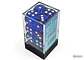 Chessex Dice Block – Translucent Blue/White 16mm D6 (12 Dados) - thumbnail 1