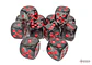 Chessex Dice Block – Translucent Smoke/Red 16mm D6 (12 Dados) - Miniatura 2
