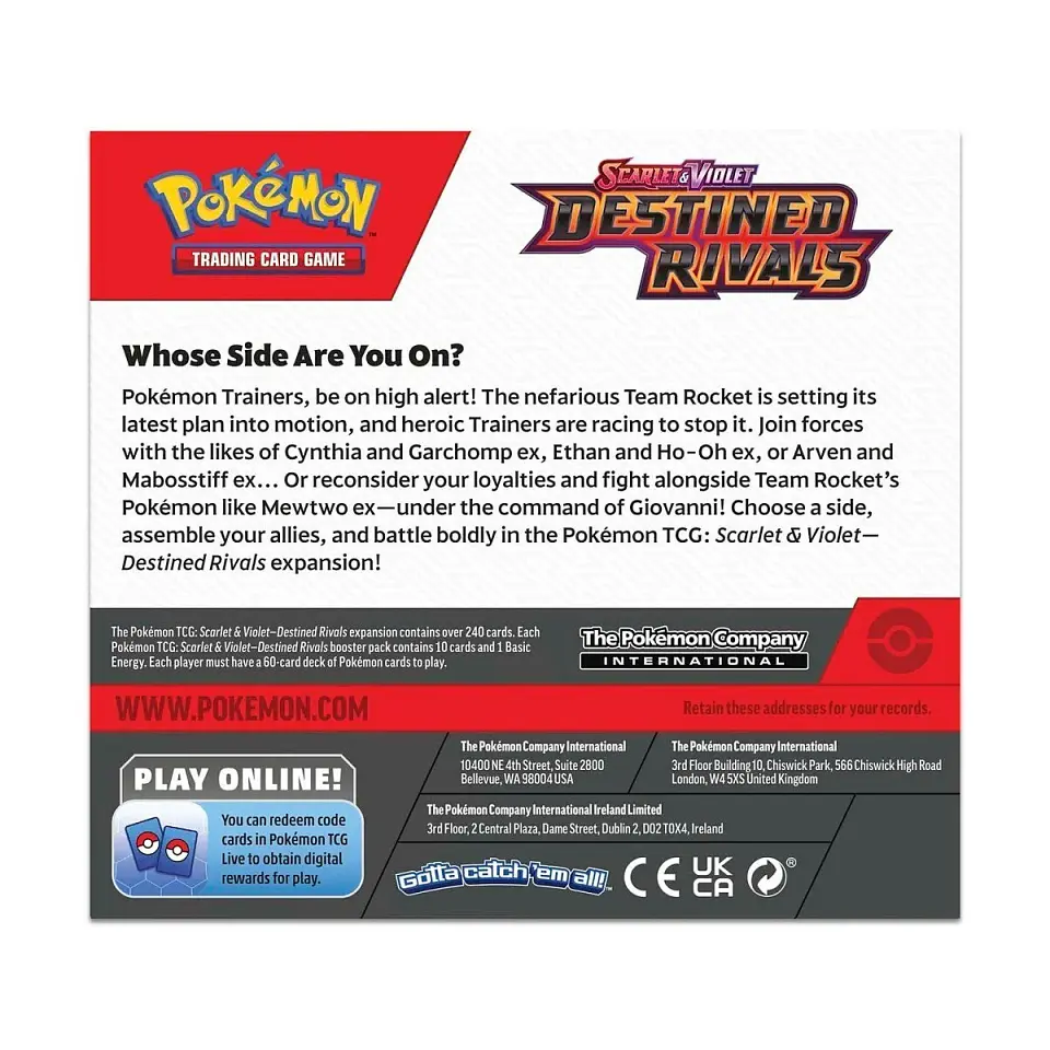 Pokémon TCG Destined Rivals Booster Box – Inglés 8