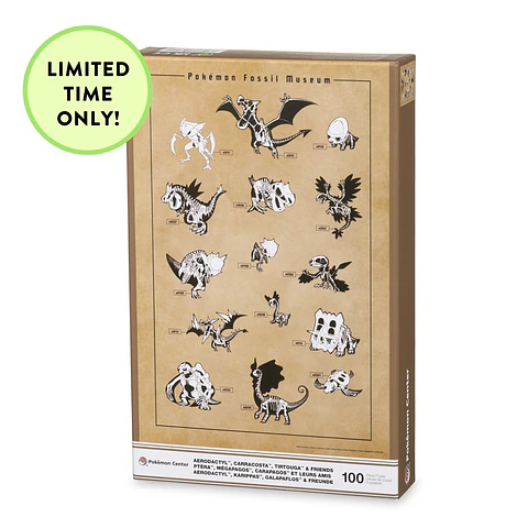 Pokémon Fossil Museum: Skeletons Puzzle (100 Piezas)