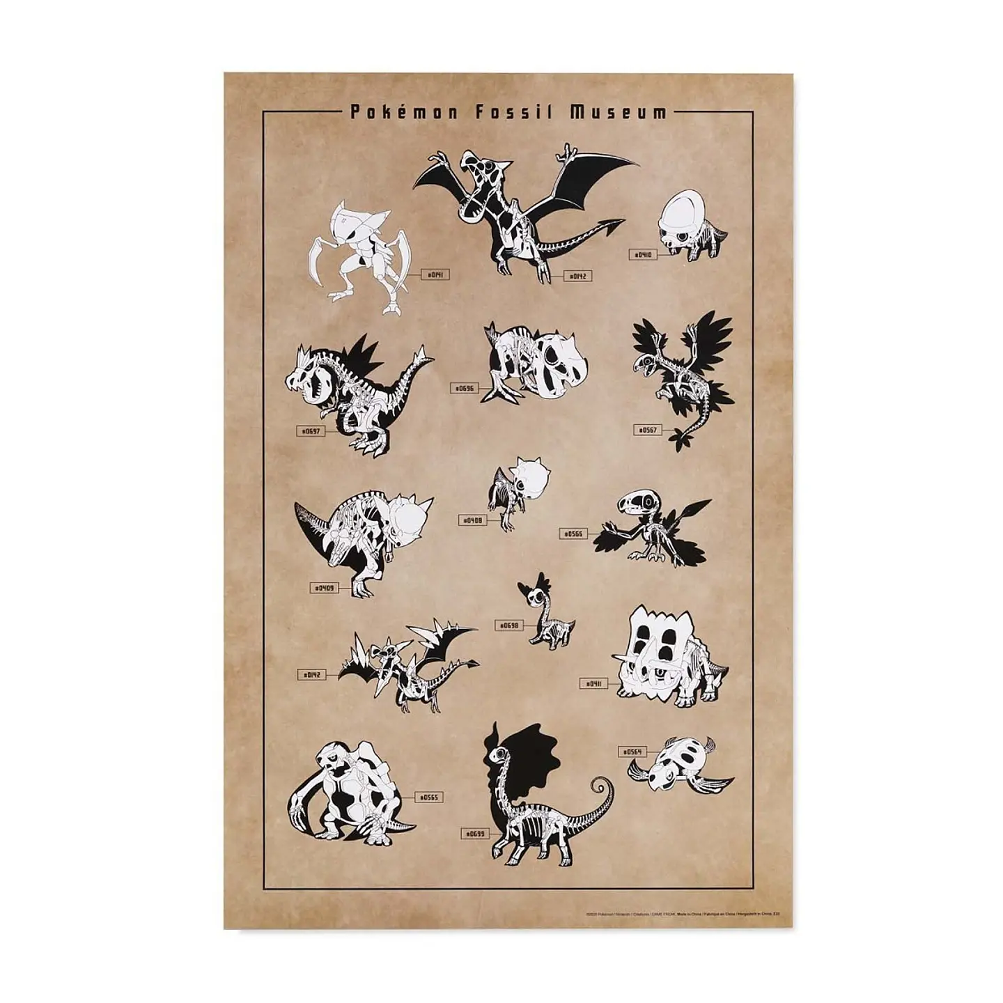 Pokémon Fossil Museum: Skeletons Puzzle (100 Piezas) 3
