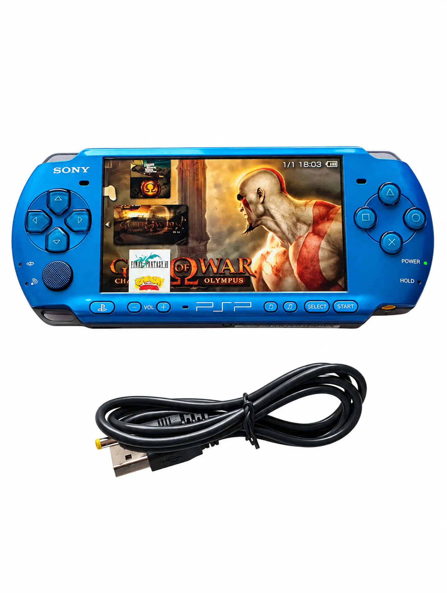 Sony PSP 3000 Azul Liberada + microSD 32 GB 1