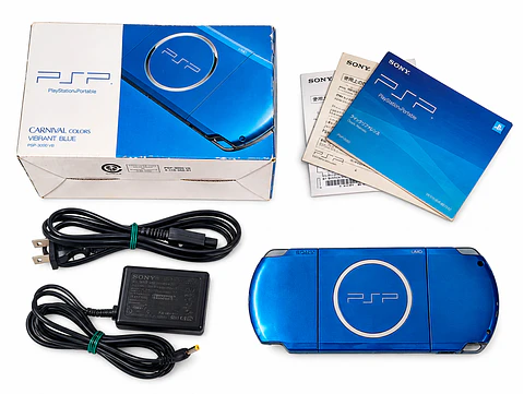 PSP 3000 Carnival Blue en Caja Liberada + microSD 32GB