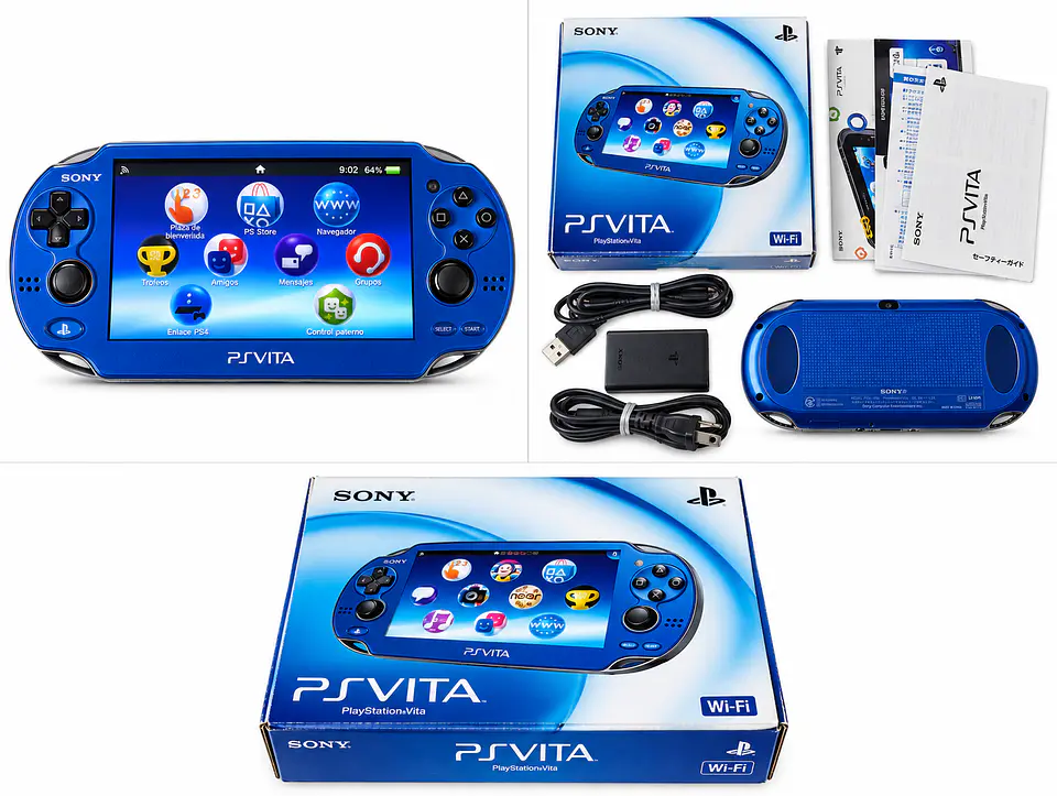 PS Vita Fat Sapphire Blue Caja Liberada microSD 32GB 3