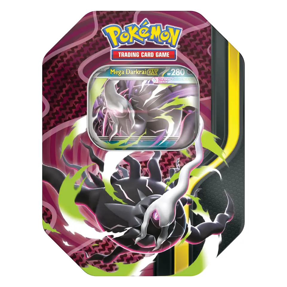 Pokémon Megafuerzas Tin Mega-Darkrai ex Español 1