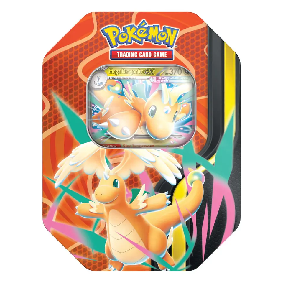 Pokémon Megafuerzas Tin Mega-Dragonite ex Español 1