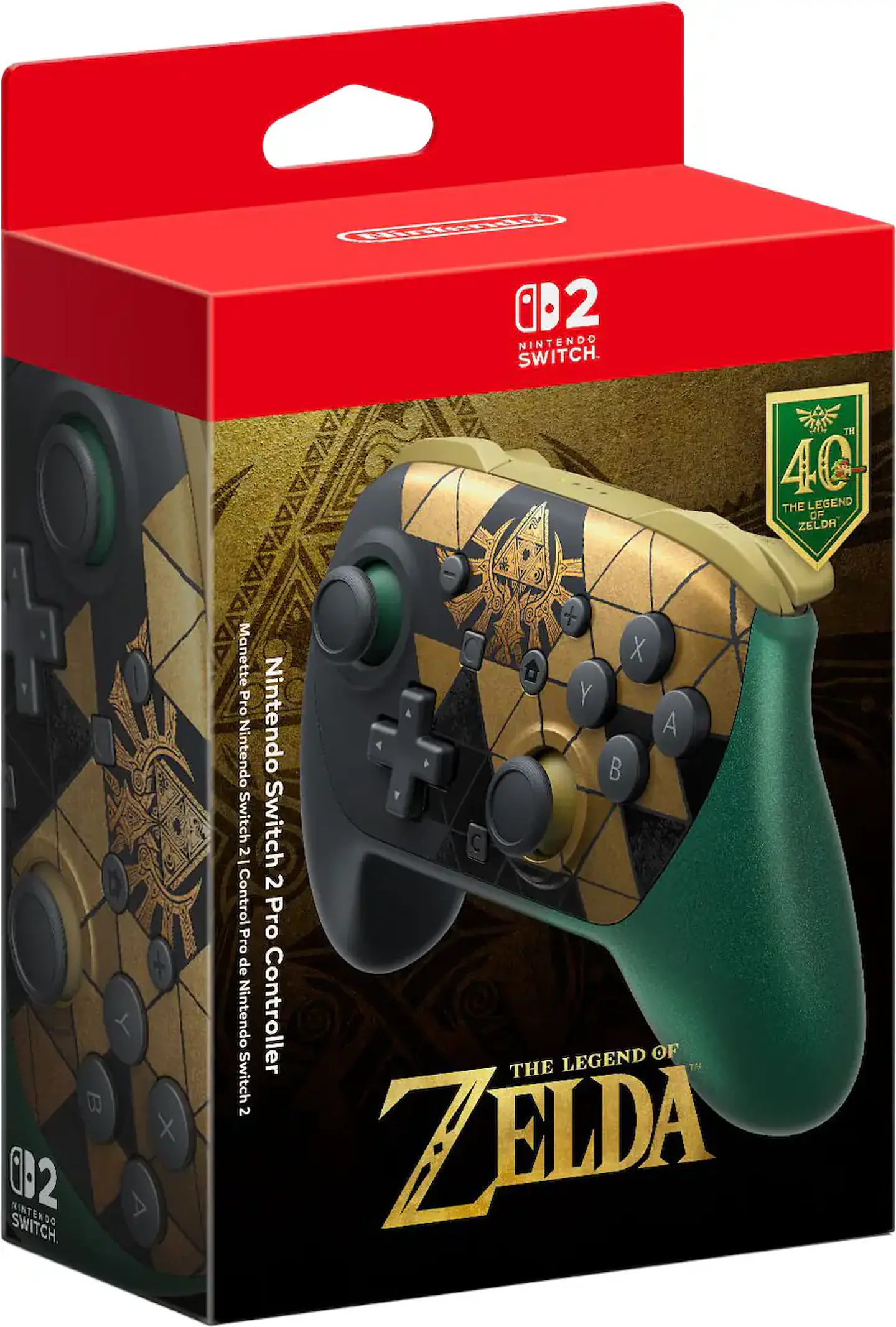 Nintendo Switch 2 Pro Controller Zelda 40th Anniversary 1
