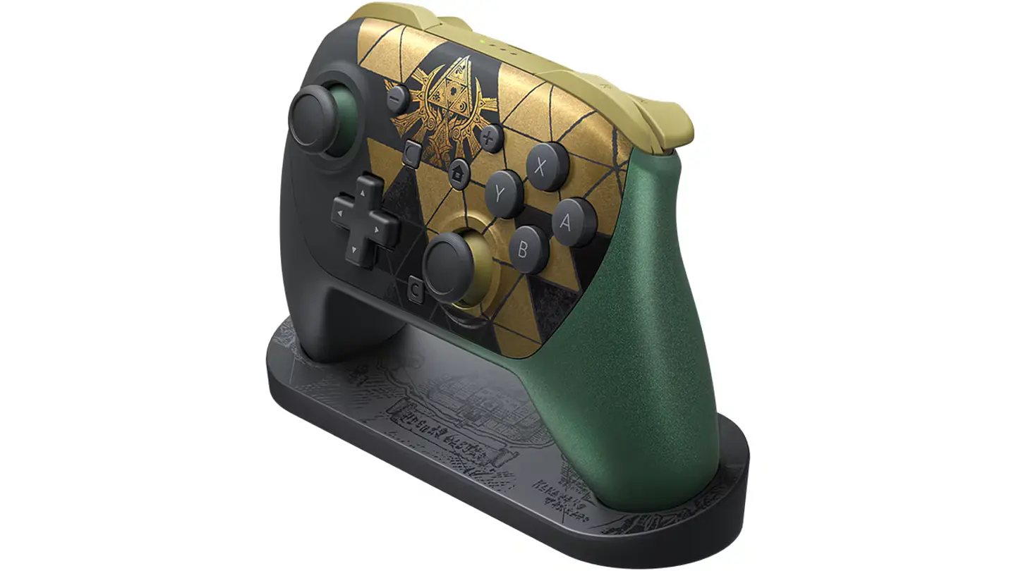 Nintendo Switch 2 Pro Controller Zelda 40th + Display Stand 3