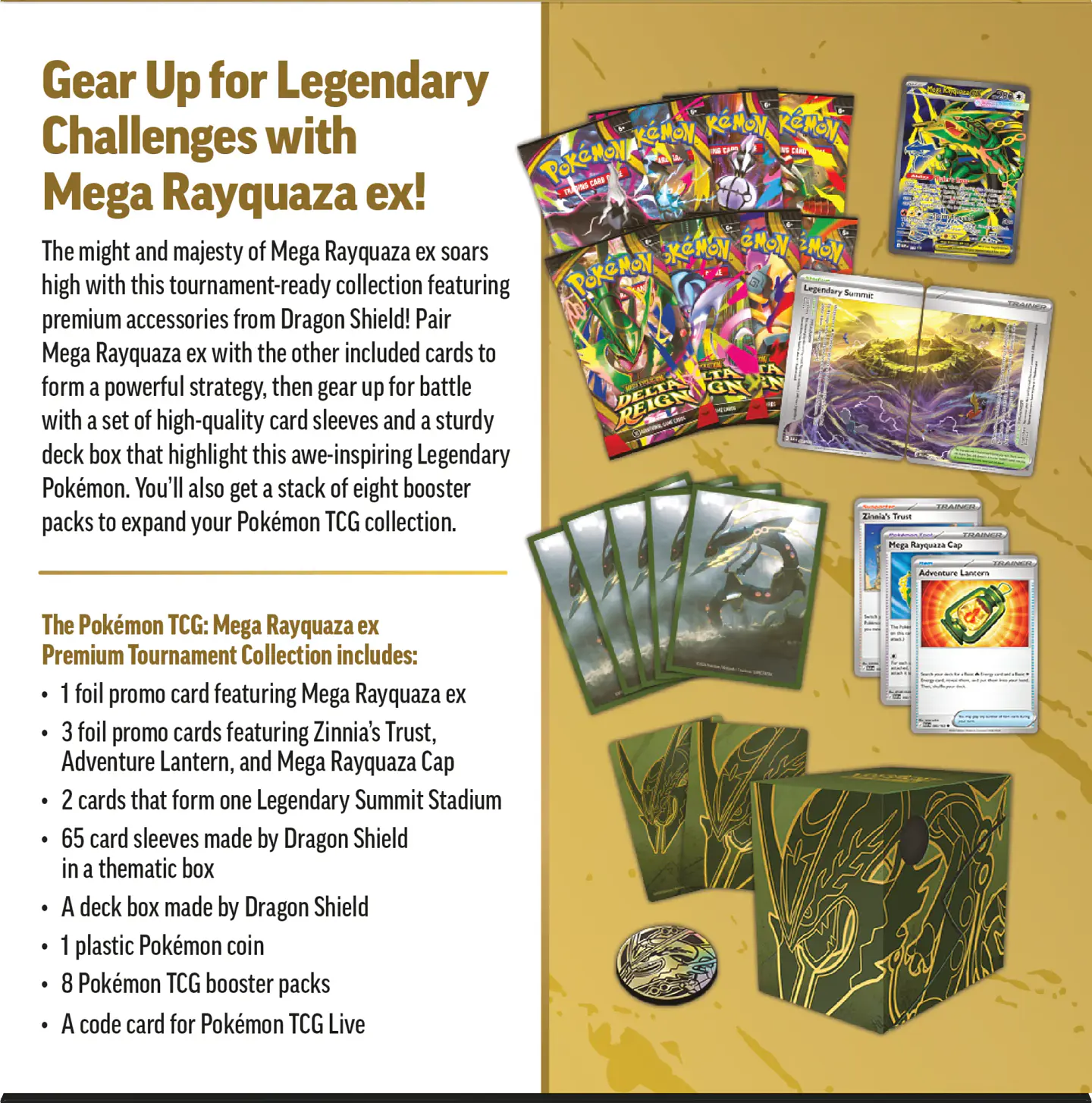 Pokémon TCG: Mega Rayquaza ex Premium Tournament Collection (INGLÉS) – PREVENTA PRÓXIMAMENTE 10