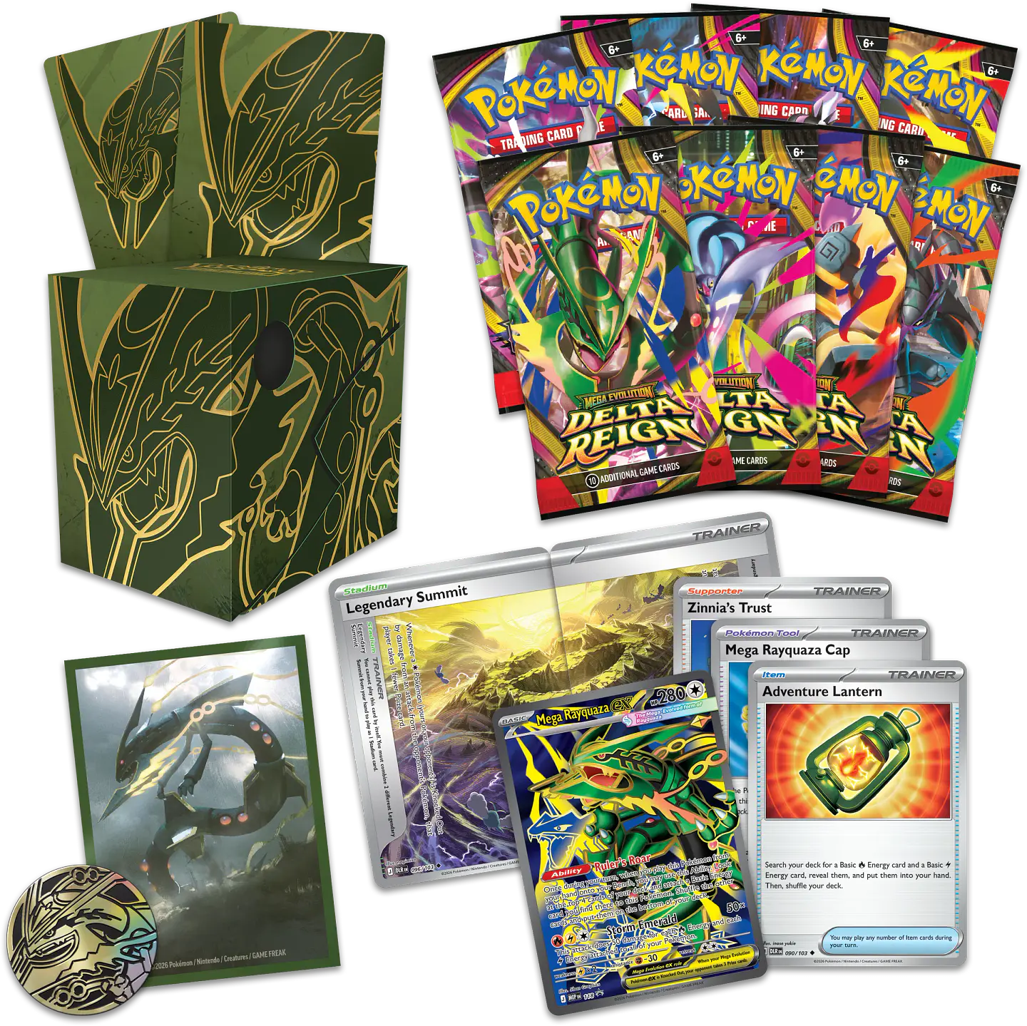 Pokémon TCG: Mega Rayquaza ex Premium Tournament Collection (INGLÉS) – PREVENTA PRÓXIMAMENTE 2