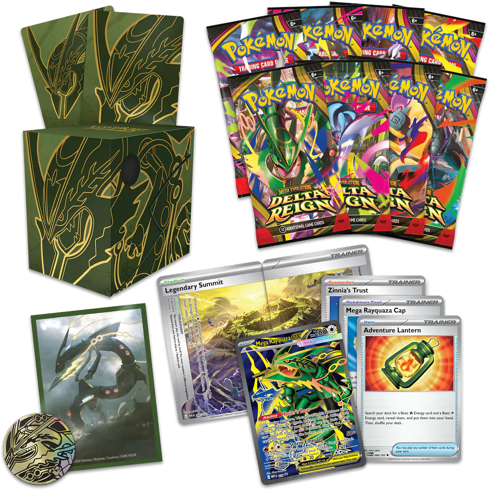 Pokémon TCG: Mega Rayquaza ex Premium Tournament Collection (INGLÉS) – PREVENTA PRÓXIMAMENTE 2
