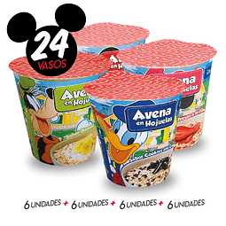 Pack 24 Vasos Disney Mix 4 sabores