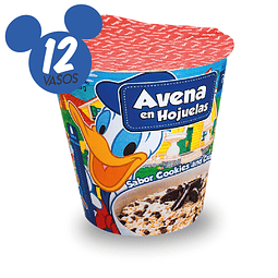 Pack 12 Vasos Avena Disney Cookies and Cream