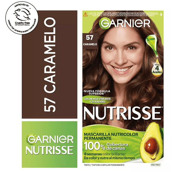 Tintura Capilar Permanente Nutrisse 57 Caramelo