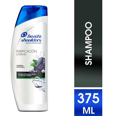 Shampoo Head & Shoulders Carbón 375ml