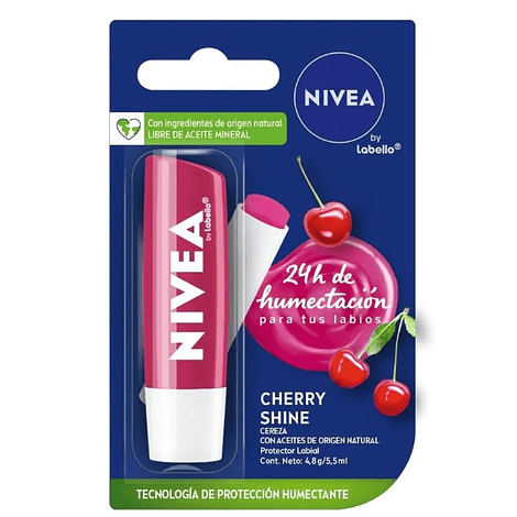 Bálsamo Labial Nivea Cherry Shine