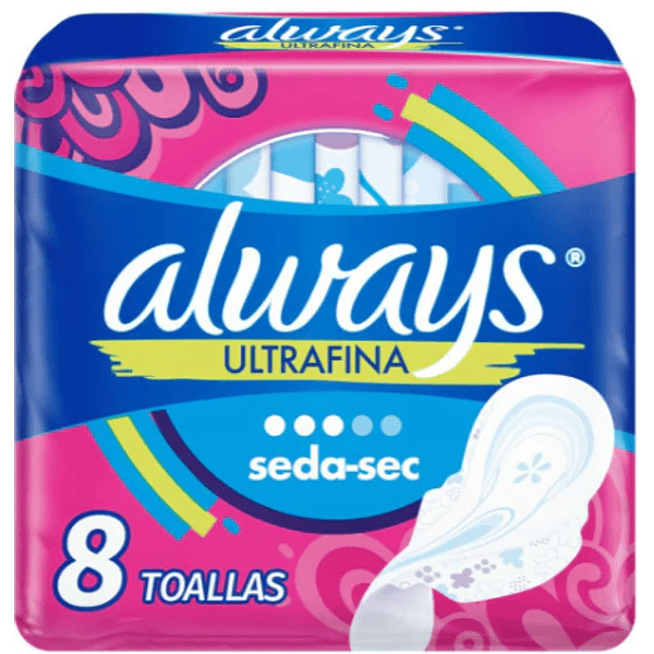 Toalla higiénica Always Ultrafina Dia 8 unidades