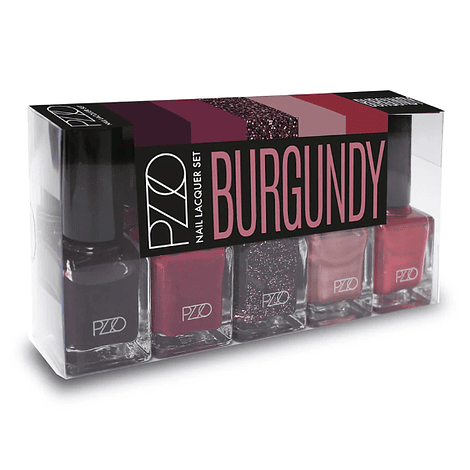 Estuche Esmaltes Petrizzio Burgundy